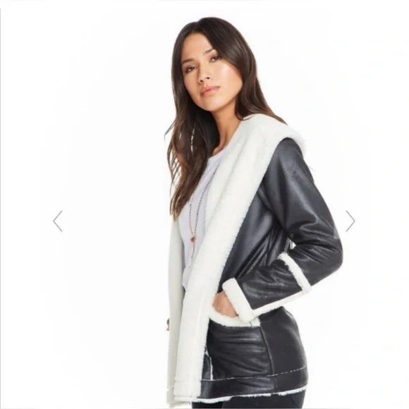 Chaser Faux Fur Lined Suede Open
Front Jacket XS NEW NWT - Picture 2 of 7